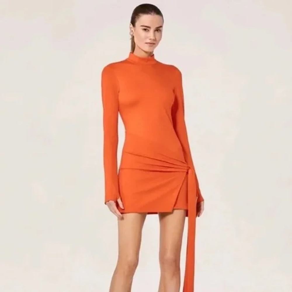 Alexis Ulla Tie Dress in Poppy Size M